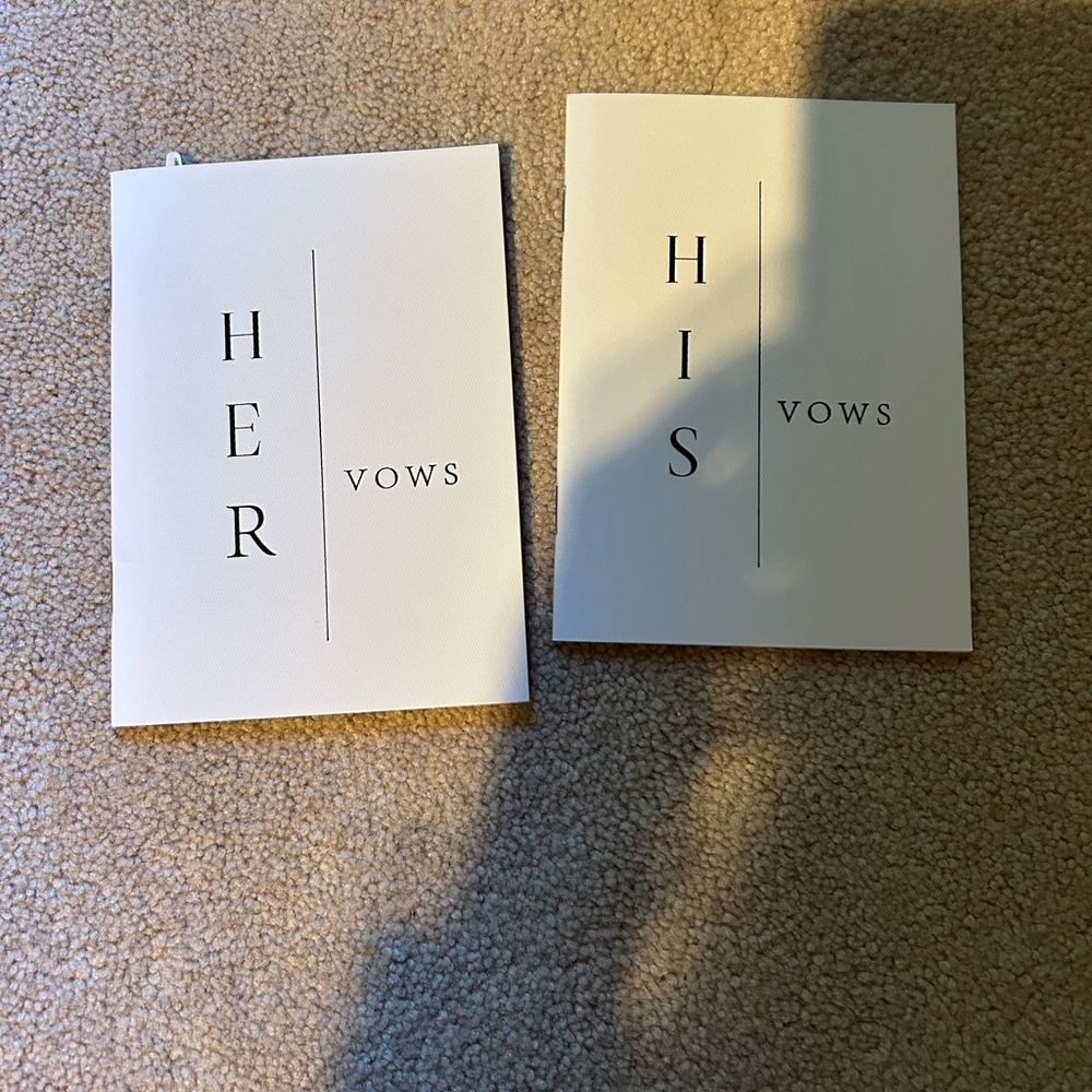 His and Her Vows Booklets
